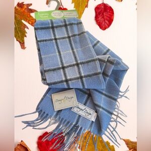 Donegal design Luxury Scarf Pure Lambswool Handcrafting 67” x 12”